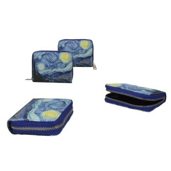 Portfel na suwak duży - V. van Gogh, Gwiaździsta Noc.