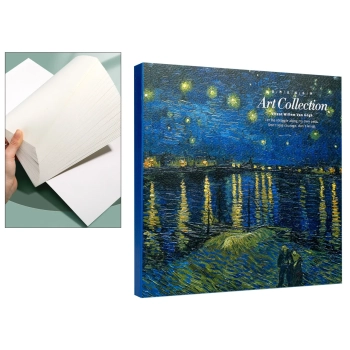 Blok rysunkowy/szkicownik - V. van Gogh, Gwiaździsta Noc nad Rodanem.