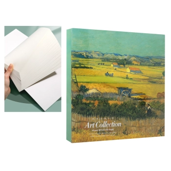 Blok rysunkowy/szkicownik - V. van Gogh, Żniwa w La Crau z Montmajour w tle