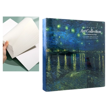 Blok rysunkowy/szkicownik - V. van Gogh, Gwiaździsta Noc nad Rodanem.
