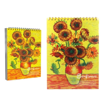Blok rysunkowy/szkicownik - V. van Gogh, Słoneczniki.