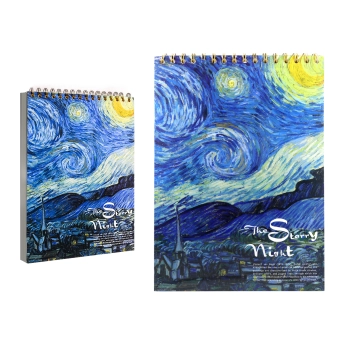 Blok rysunkowy/szkicownik - V. van Gogh, Gwiaździsta Noc