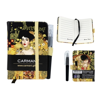Notes A7 - G. Klimt, Adela + Pocałunek (CARMANI)