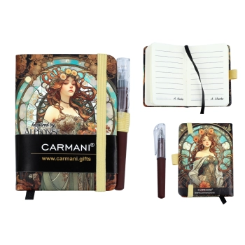 Notes A7 - inspirowany malarstwem A. Mucha (CARMANI)
