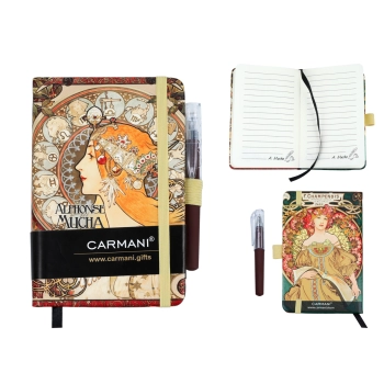 Notes A6 - inspirowany malarstwem A. Mucha (CARMANI)