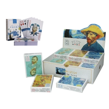 Kpl. 18 tali kart - V. van Gogh, Słoneczkiki, Gwiaździsta Noc, Autoportret.