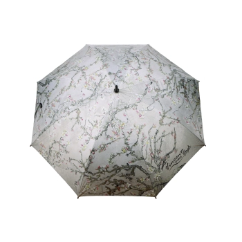Parasol automatyczny - V. van Gogh, Migdałowiec, szary (CARMANI)