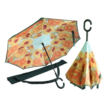Parasol odwrotnie otwierany - V. van Gogh, Słoneczniki (CARMANI)