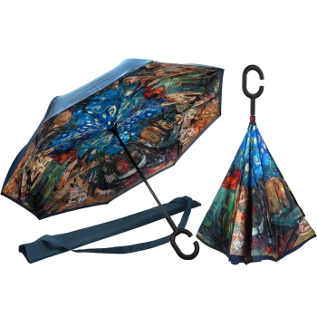 Parasol odwrotnie otwierany - inspirowany malarstwem V. Van Gogh (CARMANI)