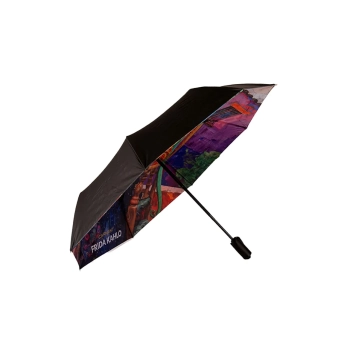 Parasol automat, składany - F. Kahlo (dekoracja pod spodem) (CARMANI)