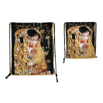 Worek na plecy - G. Klimt, Pocałunek (CARMANI)