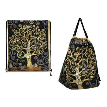 Worek na plecy - G. Klimt, Drzewo, czarne tło (CARMANI)