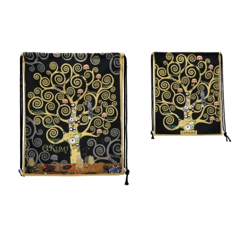 Worek na plecy - G. Klimt, Drzewo, czarne tło (CARMANI)