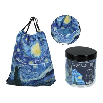 Worek na plecy z kieszenią w tubie - V. van Gogh (CARMANI)