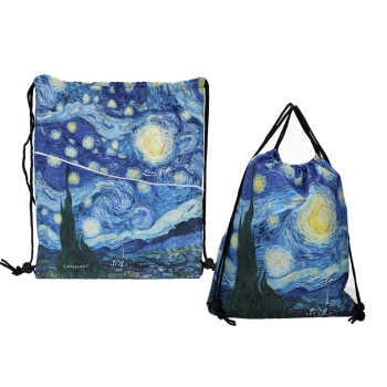 Worek na plecy z kieszenią w tubie - V. van Gogh (CARMANI)