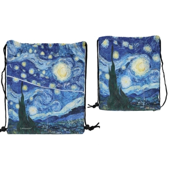 Worek na plecy z kieszenią w tubie - V. van Gogh (CARMANI)