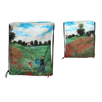 Worek na plecy - C. Monet, Pole maków (CARMANI)