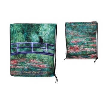 Worek na plecy - C. Monet, Most nad stawem (CARMANI)