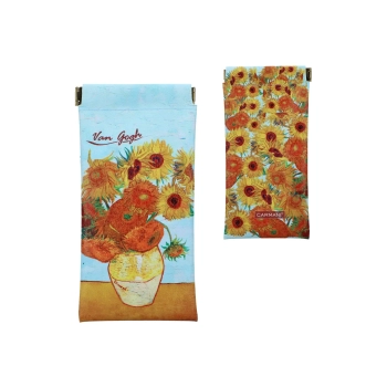 Etui na okulary, miękkie - V. van Gogh, Słoneczniki (CARMANI)