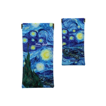 Etui na okulary, miękkie - V. van Gogh, Gwiaździsta Noc (CARMANI)