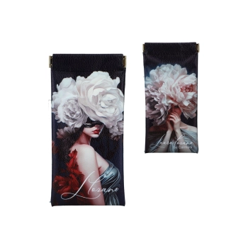 Etui na okulary, miękkie - L. Lozano, Lady`s Floral Symphony (CARMANI)