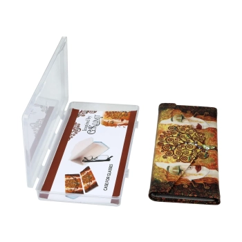 Etui na okulary, składane - G. Klimt, Złote łzy (CARMANI)