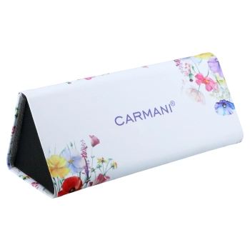 Etui na okulary, składane - Dekoracja kwiatowa (CARMANI)