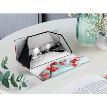 Etui na okulary, składane - Dekoracja kwiatowa (CARMANI)