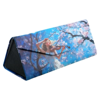 Etui na okulary, składane - Dekoracja kwiatowa (CARMANI)