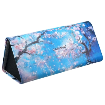 Etui na okulary, składane - Dekoracja kwiatowa (CARMANI)