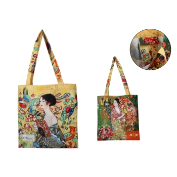 Torba na ramię - G. Klimt, Kobieta z wachlarzem (CARMANI)