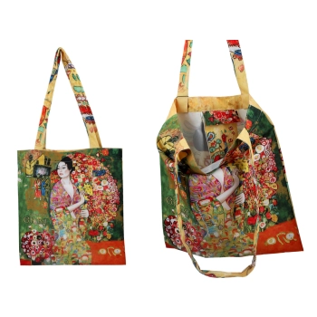 Torba na ramię - G. Klimt, Kobieta z wachlarzem (CARMANI)