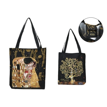 Torba na ramię - G. Klimt, Pocałunek + Drzewo (CARMANI)