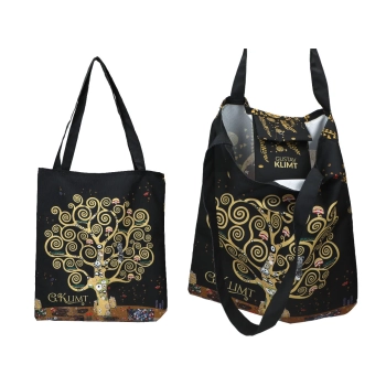 Torba na ramię - G. Klimt, Pocałunek + Drzewo (CARMANI)