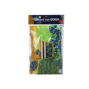 Torba z drewnianym uchwytem - V. van Gogh, Irysy (CARMANI)