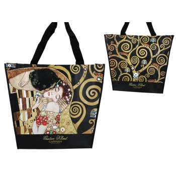 Torba na ramię - G. Klimt, Pocałunek + Drzewo (CARMANI)
