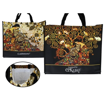Torba trapezowa - Inspirowane malarstwem G. Klimt (CARMANI)