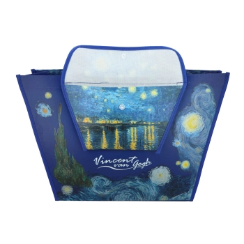 Torba na ramię z kieszonką - V. van Gogh, Gwiaździsta Noc nad Rodanem (CARMANI)