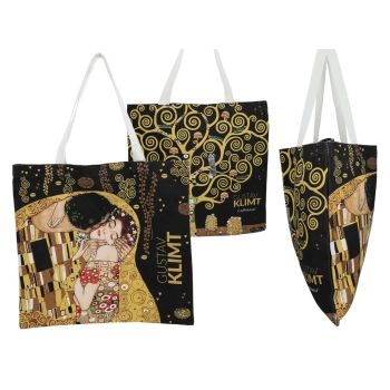 Torba płócienna - G. Klimt, Pocałunek + drzewo (CARMANI)