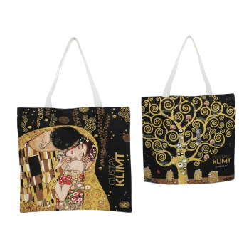 Torba płócienna - G. Klimt, Pocałunek + drzewo (CARMANI)