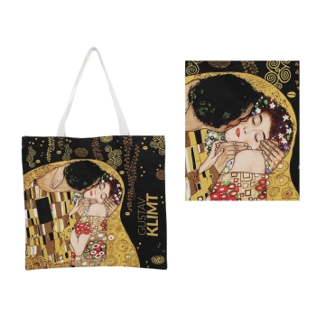 Torba płócienna - G. Klimt, Pocałunek + drzewo (CARMANI)