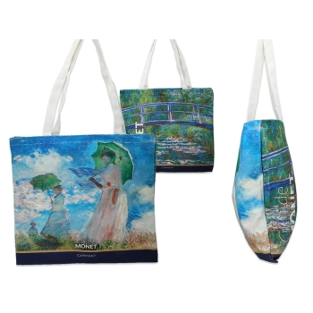 Torba płócienna - C. Monet, Kobieta z parasolem (CARMANI)