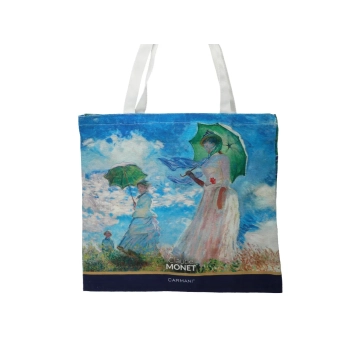Torba płócienna - C. Monet, Kobieta z parasolem (CARMANI)