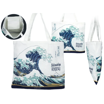 Torba płócienna - Hokusai Katsushika, Wielka fala w Kanagawie (CARMANI)