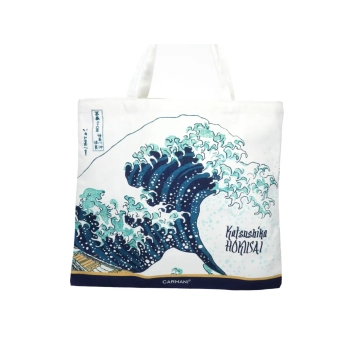 Torba płócienna - Hokusai Katsushika, Wielka fala w Kanagawie (CARMANI)