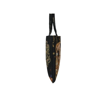 Torba śniadaniowa - G. Klimt, Pocałunek i Drzewo życia (czarne tło) (CARMANI)