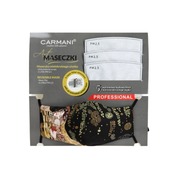 Maseczka ochronna z filtrem - G. Klimt, Pocałunek (CARMANI)