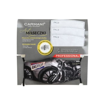 Maseczka ochronna z filtrem - Motocykl (CARMANI)