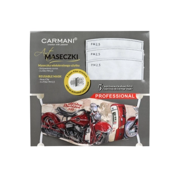 Maseczka ochronna z filtrem - Motocykl (CARMANI)