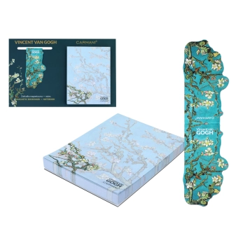 Kpl. Notes magnetyczny i magnes - V. van Gogh, Kwitnący Migdałowiec (CARMANI)